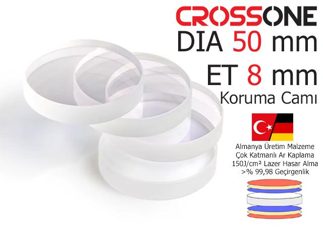 DIA50 mm ET8 mm 50x8 Koruma Camı